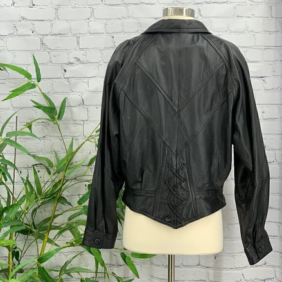 Wilsons Leather Black Leather Jacket - Picture 2 of 8